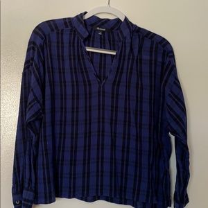 Madewell plaid blouse